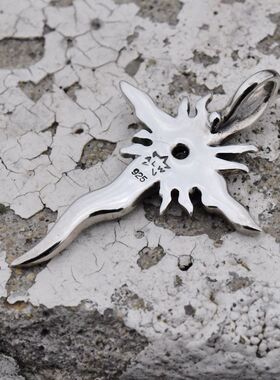 进口男女925纯银太阳十字吊坠