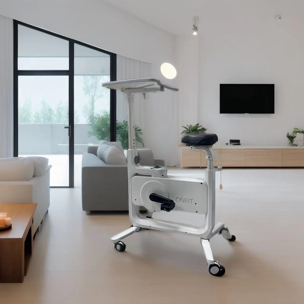 Commercial magnetron for dynamic bicycles without installation fitness equipment