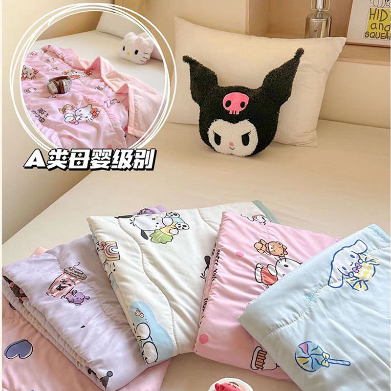 三丽鸥儿童双层纱夏凉被空调被子幼儿园学生专用薄款可水机洗A类,淘宝优惠券,粉丝福利购,淘宝优惠卷