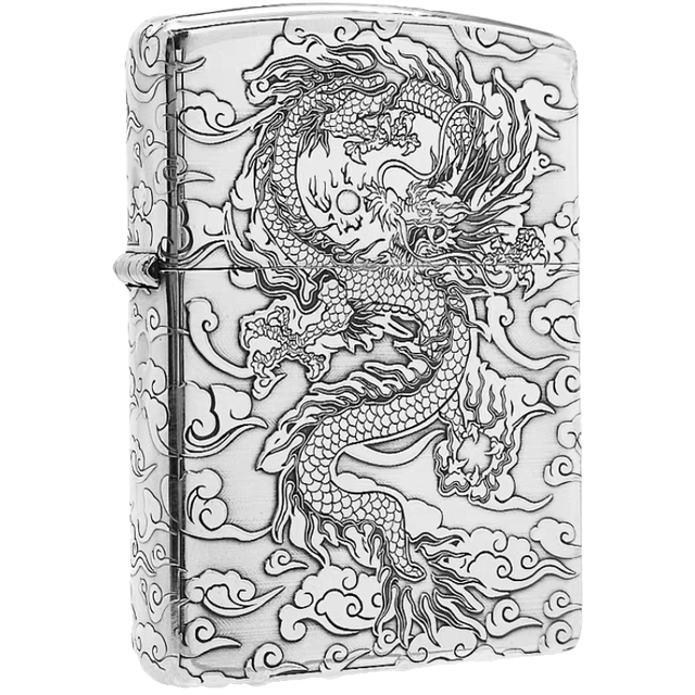 Sterling silver ZIPPO lighter custom engraved gift for men
