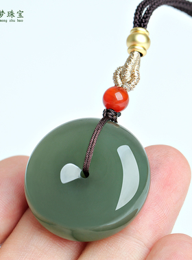 和田玉平安扣玉吊坠挂件玉佩项坠