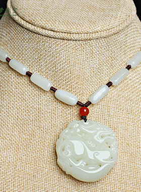 新疆和田玉元宝招财貔貅挂件吊坠