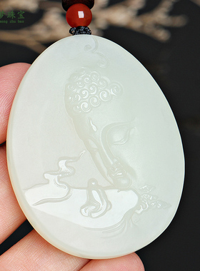 天然佛祖吊坠保平安男士玉饰品