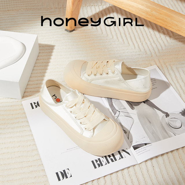 HoneyGIRL low-top round-head ugly cute casual shoes