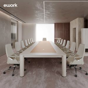 ework大型会议桌长桌现代简约员工培训桌会议室桌椅办公家具