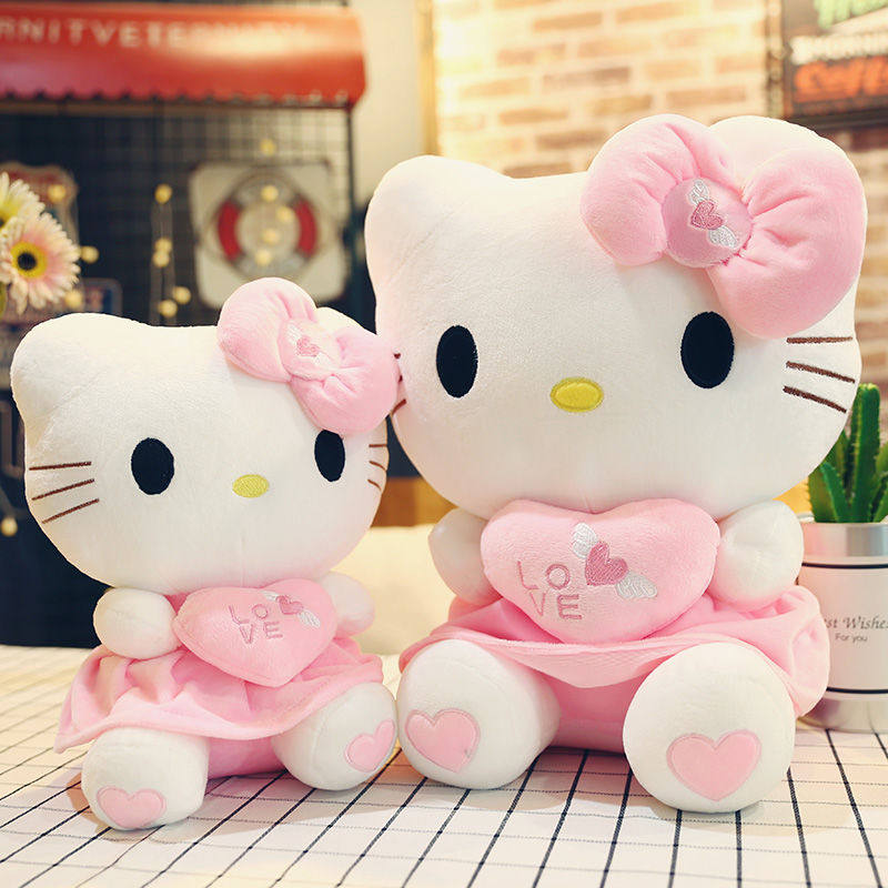 哈喽kt猫公仔毛绒玩具凯蒂猫超软抱枕玩偶娃娃儿童生日礼物送女生 - 图2