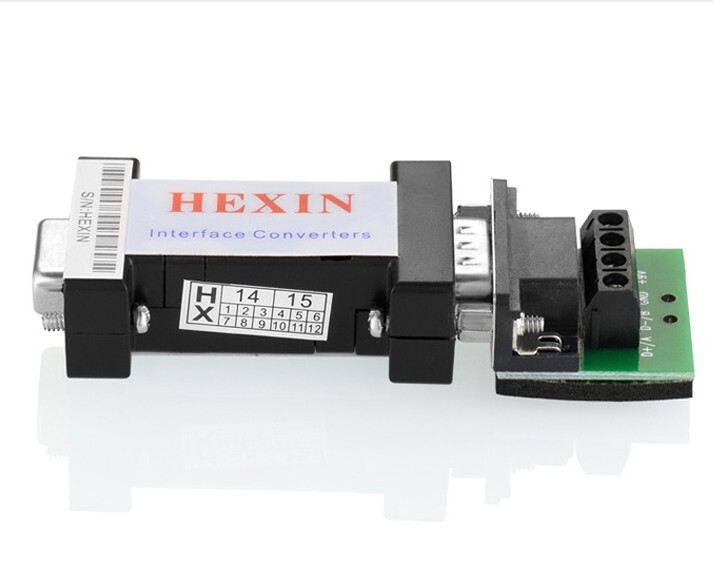 Hexin工业级232转485转换器 RS232转RS485通信转换器工控转换 4位 - 图1