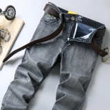 Осенние рабочие износостойкие джинсы, трендовый приталенный комбинезон, штаны, свободный прямой крой