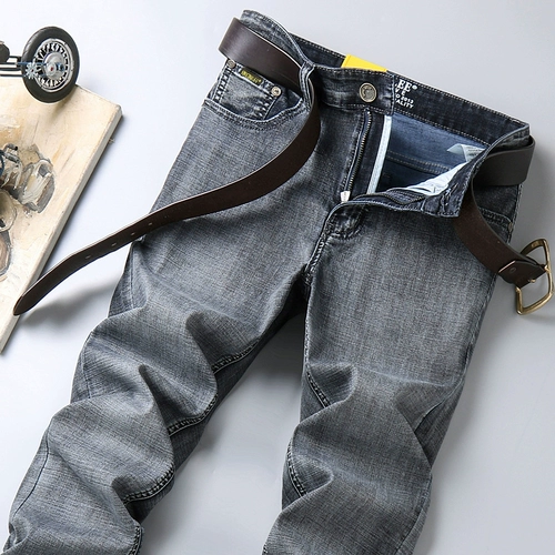 Осенние рабочие износостойкие джинсы, трендовый приталенный комбинезон, штаны, свободный прямой крой