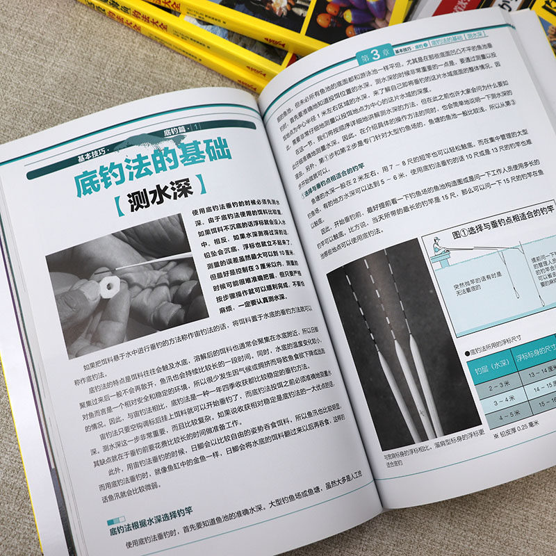 日本图解钓鱼入门（全7册）常见海鱼防波堤路亚拟饵木虾浮游矶钓鲫鱼远投黑鲷钓法大全书籍,淘宝优惠券,粉丝福利购,淘宝优惠卷