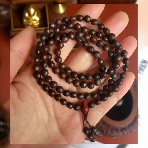 摇钱树木栾树子手串108颗佛珠念珠手持男女款情侣多圈手链礼物DIY - 图0