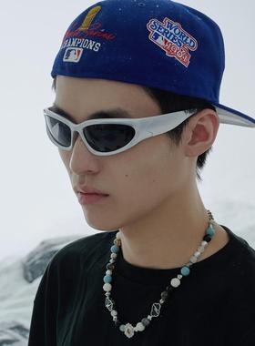 向日葵云朵闪电笑脸潮街头项链