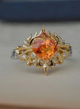 玩物制造「炙热与温暖」芬达锆石小太阳戒指轻奢精致百搭指环