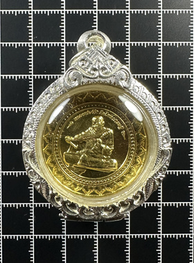 泰国特色正品保证龙婆绝2561师父自身必达八方轮黄铜材质纯银外壳