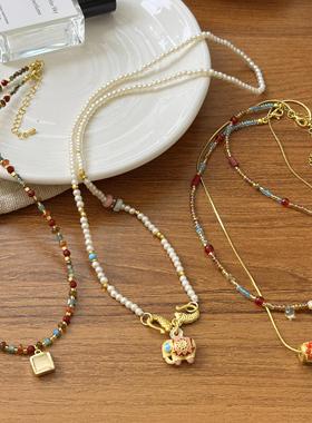 新中式红玛瑙秋冬项链