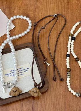 可爱小狗狗新款锁骨链女