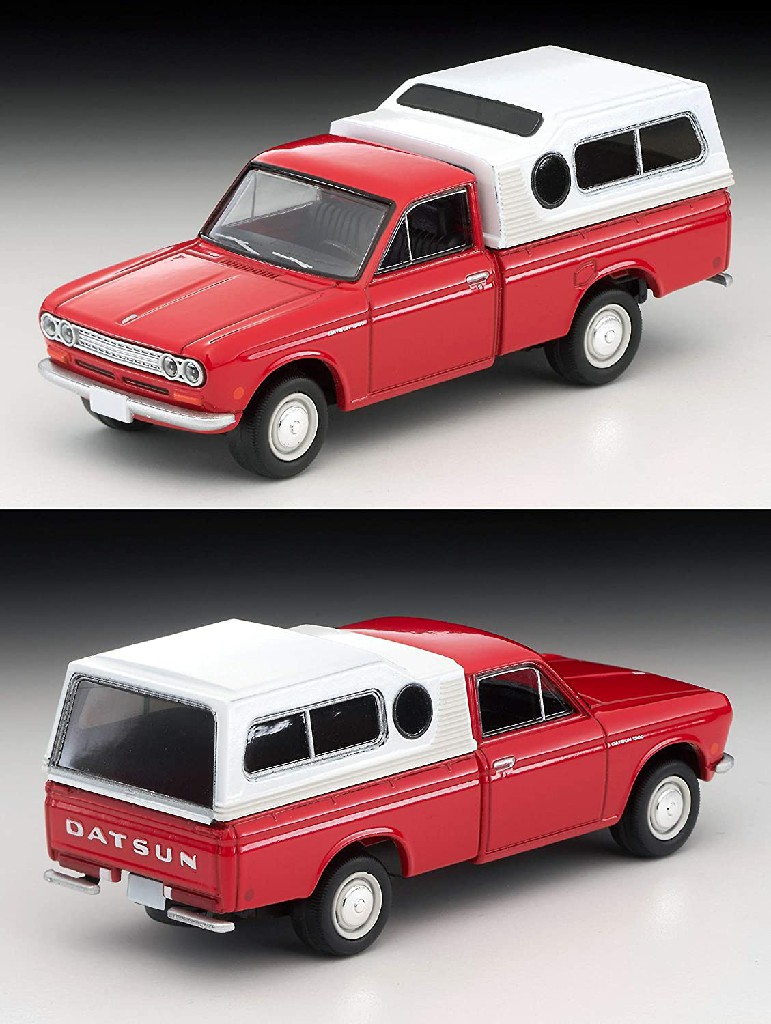 日版TOMYTEC仿真模型车TLV Datsun Truck 皮卡小货车LV-194a 195a - 图0