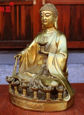 黄铜燃灯古佛如来佛像