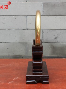 宇卓铜器 纯铜圈 黄铜手环 手镯 铜颈环哪吒法器 乾坤圈佛堂摆件