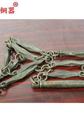 宇卓铜器纯铜九节鞭四面佛工艺品