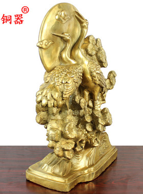 黄铜仙鹤摆件工艺品