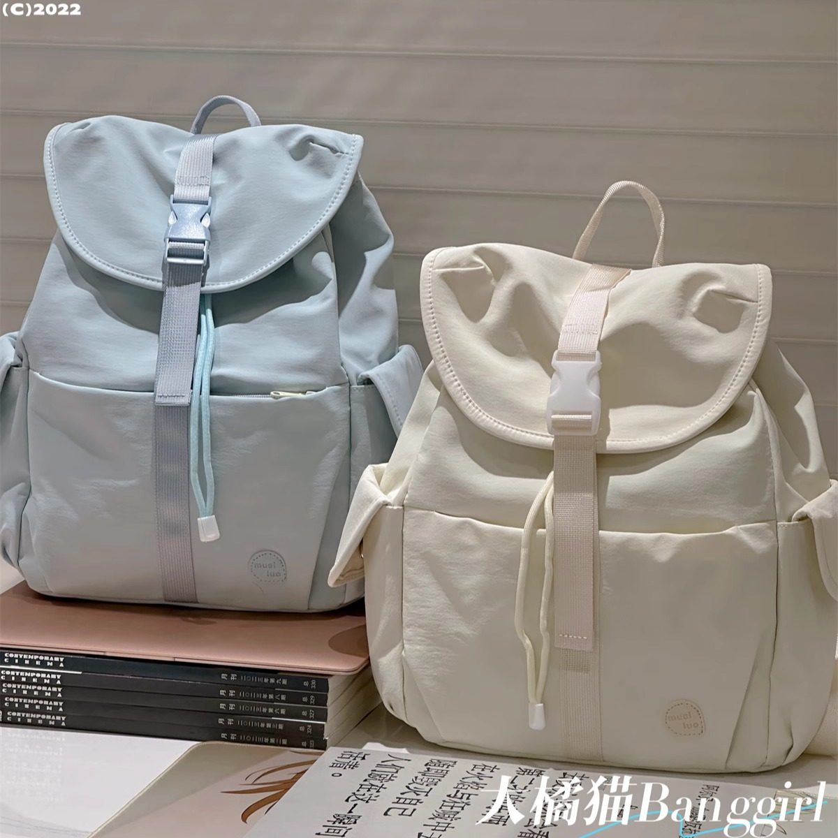 户外防水双肩包女大容量简约纯色旅行电脑背包学生运动旅游登山包,淘宝优惠券,粉丝福利购,淘宝优惠卷