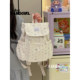 Schoolbags for junior high school girls, ins-style, good-looking, niche high school students, polka-dot backpacks for travel, college style small backpacks
