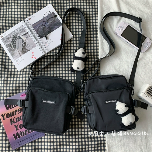 Ретро японская универсальная сумка через плечо подходит для мужчин и женщин, сумка на одно плечо, в японском стиле, в корейском стиле