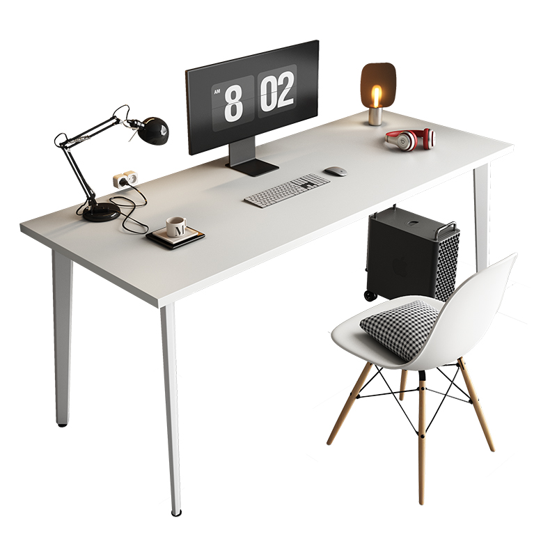 简易双人电脑桌台式桌家用电竞桌卧室桌子学生长条书桌一体办公桌