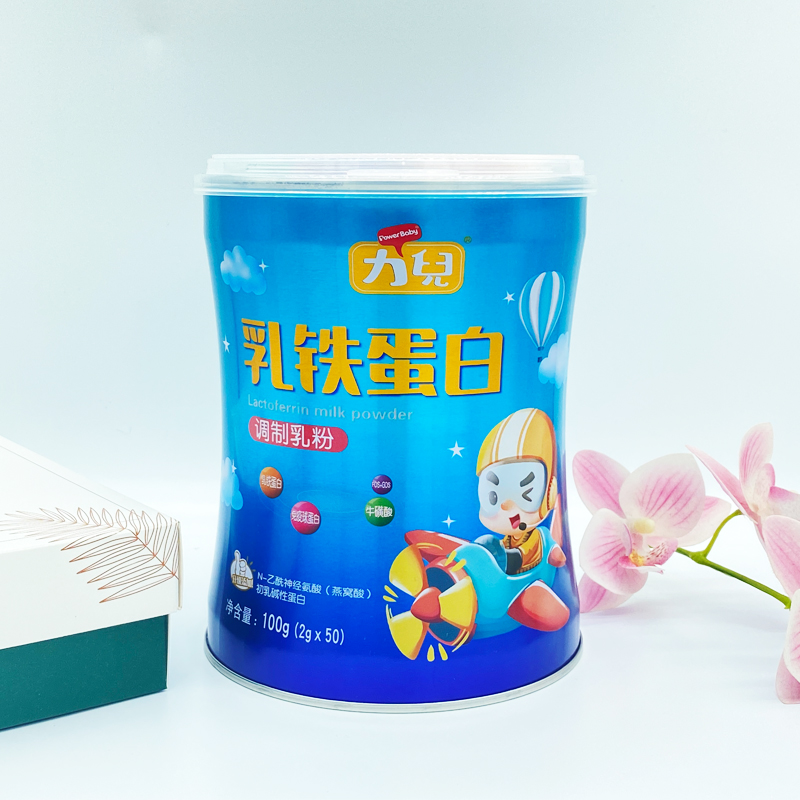 力儿乳铁蛋白调制乳粉儿童青少年免疫球蛋白燕窝酸益生元100g*1罐