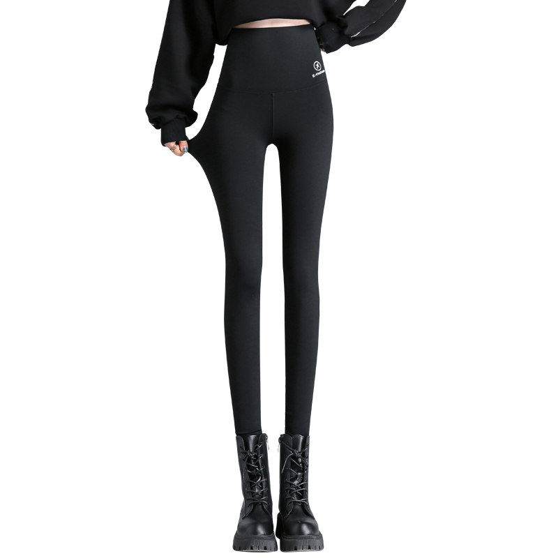 加长羊羔绒鲨鱼冬加绒加厚外穿裤 蒙来妮打底裤