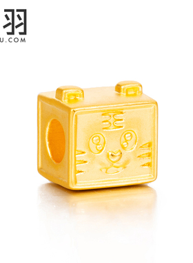 珠宝3d硬金老虎转运珠黄金生肖