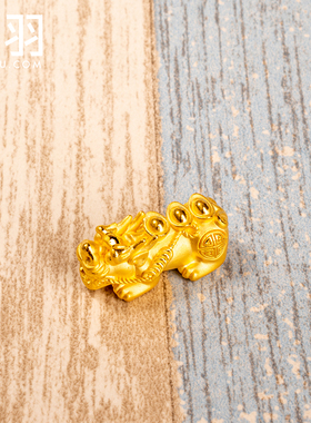 谁羽珠宝足金元宝送礼貔貅