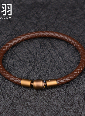 diy珠宝真皮本命年红绳