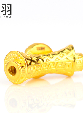 珠宝硬金福字路路通手链