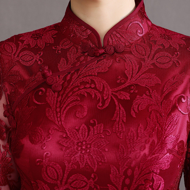 高贵婚宴装新娘妈妈喜婆婆连衣裙 玲珑品智旗袍