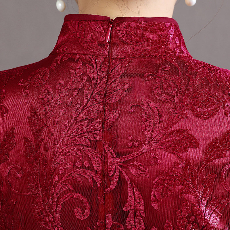 高贵婚宴装新娘妈妈喜婆婆连衣裙 玲珑品智旗袍