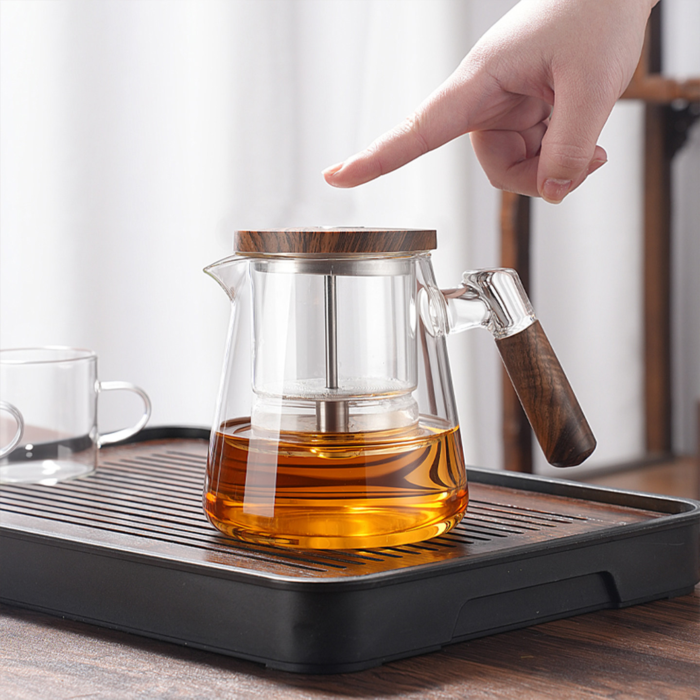 飘逸杯2025新款一键茶水分离飘逸杯飘逸杯玻璃茶壶玻璃内胆飘逸杯,淘宝优惠券,粉丝福利购,淘宝优惠卷