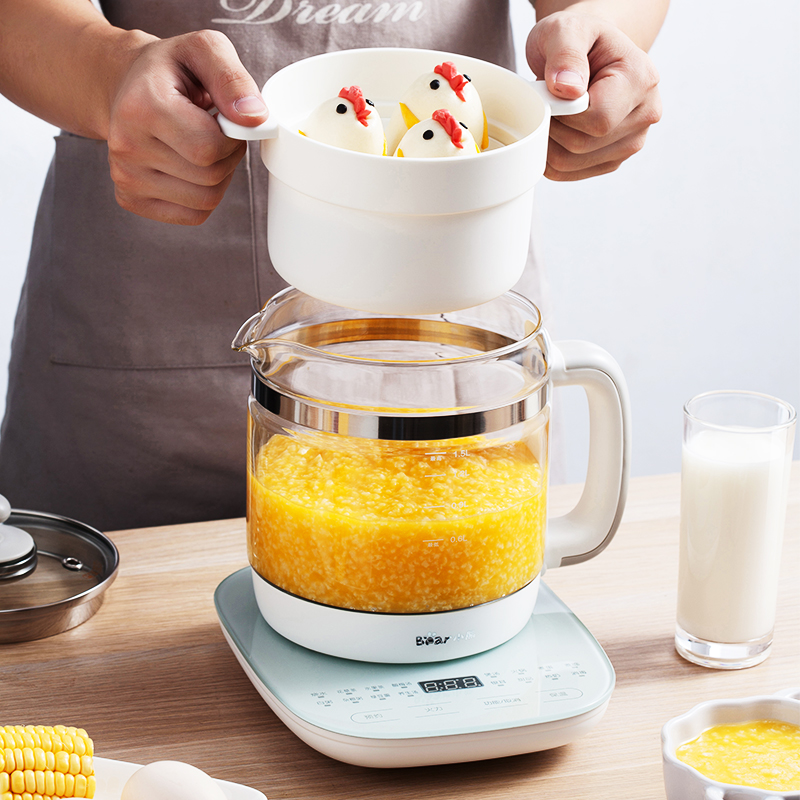 小熊悠品专卖店小熊养生壶全自动家用多功能办公室mini小型1.5升煮茶器煮花茶壶2