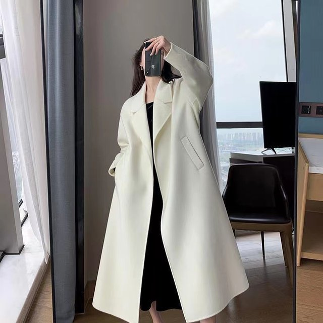 Fashionable and high-end mid-length woolen coat