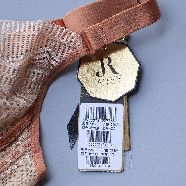 June Rose Underwear 6352 Wireless Medium Thin BC Cup Comfortable Push-Up Supporting Secondary Breast Adjustable Bra for Women