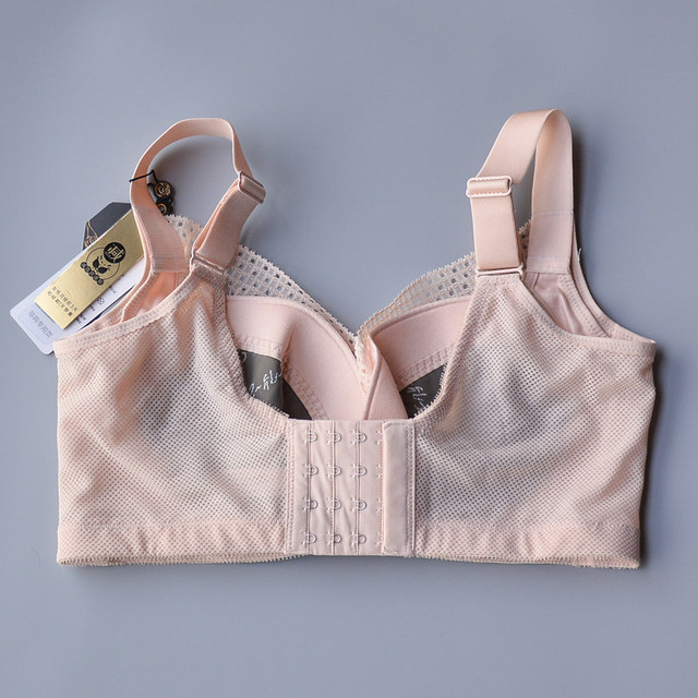 June Rose 6219 Bra CD Thin Cotton Cup Big Breast Reducing Full Cup Reducing Secondary Breast Soft Wire Ring Adjustable Bra