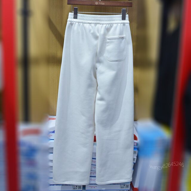 Velvet wide leg pants red size 1 straight slim fit thickened pants