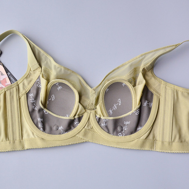 June Rose 6306 Bra BC Ultra-Thin Crystal Cup Rabbit Ears Gathered Breathable Soft Wire Ring Adjustable Underwear for Women