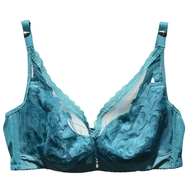 Tulle deep V summer soft steel ring crystal cup underwear