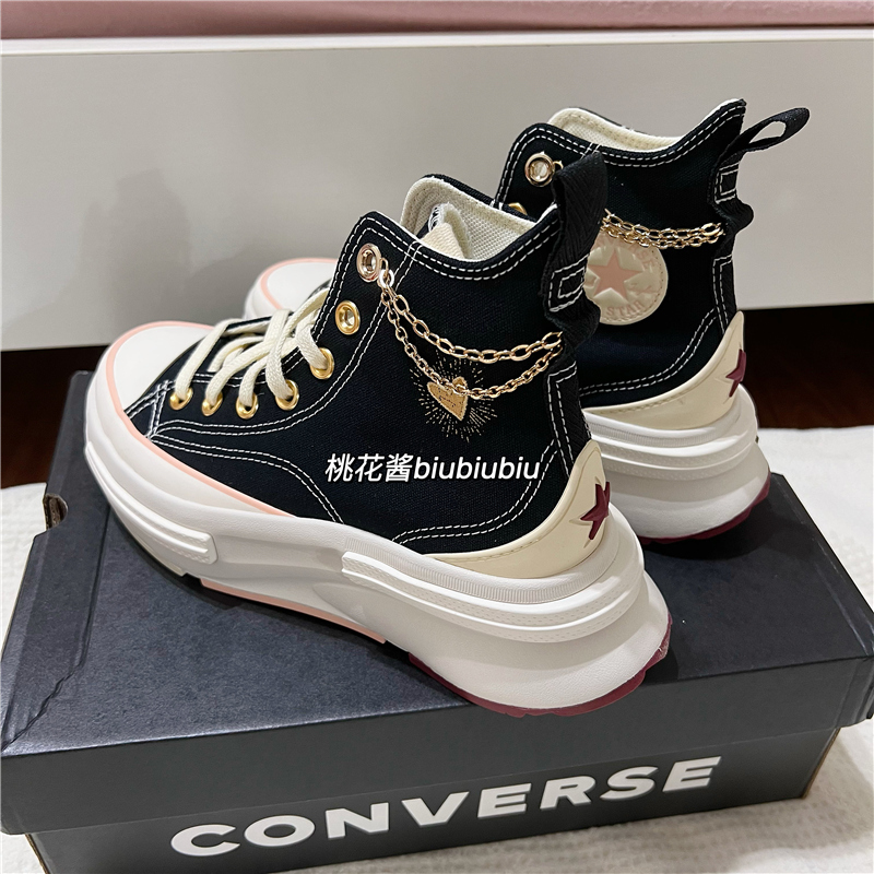 CONVERSE匡威Run StarCX夹心复古厚底增高帆布鞋A05137C A09112C-图0