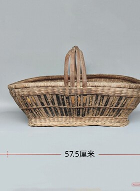 民国竹蓝子簸箕木斗木升木盆茶盘