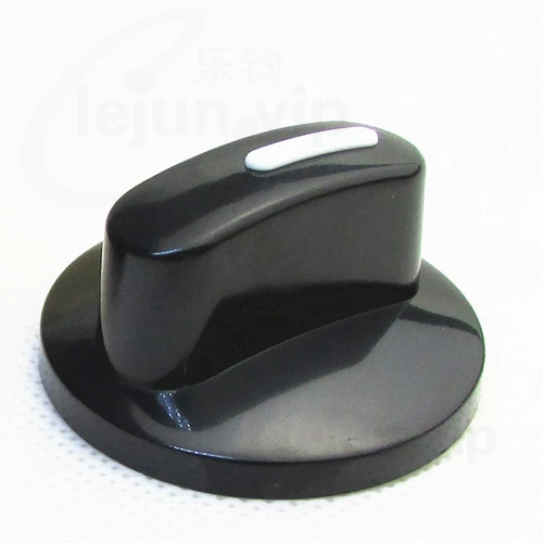 Черная круглая ручка, крутящийся переключатель, шапка