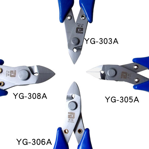 英钢不锈钢水口钳YG-303A305A306A308A电子钳模型钳硼砂铬钢剪钳 - 图0