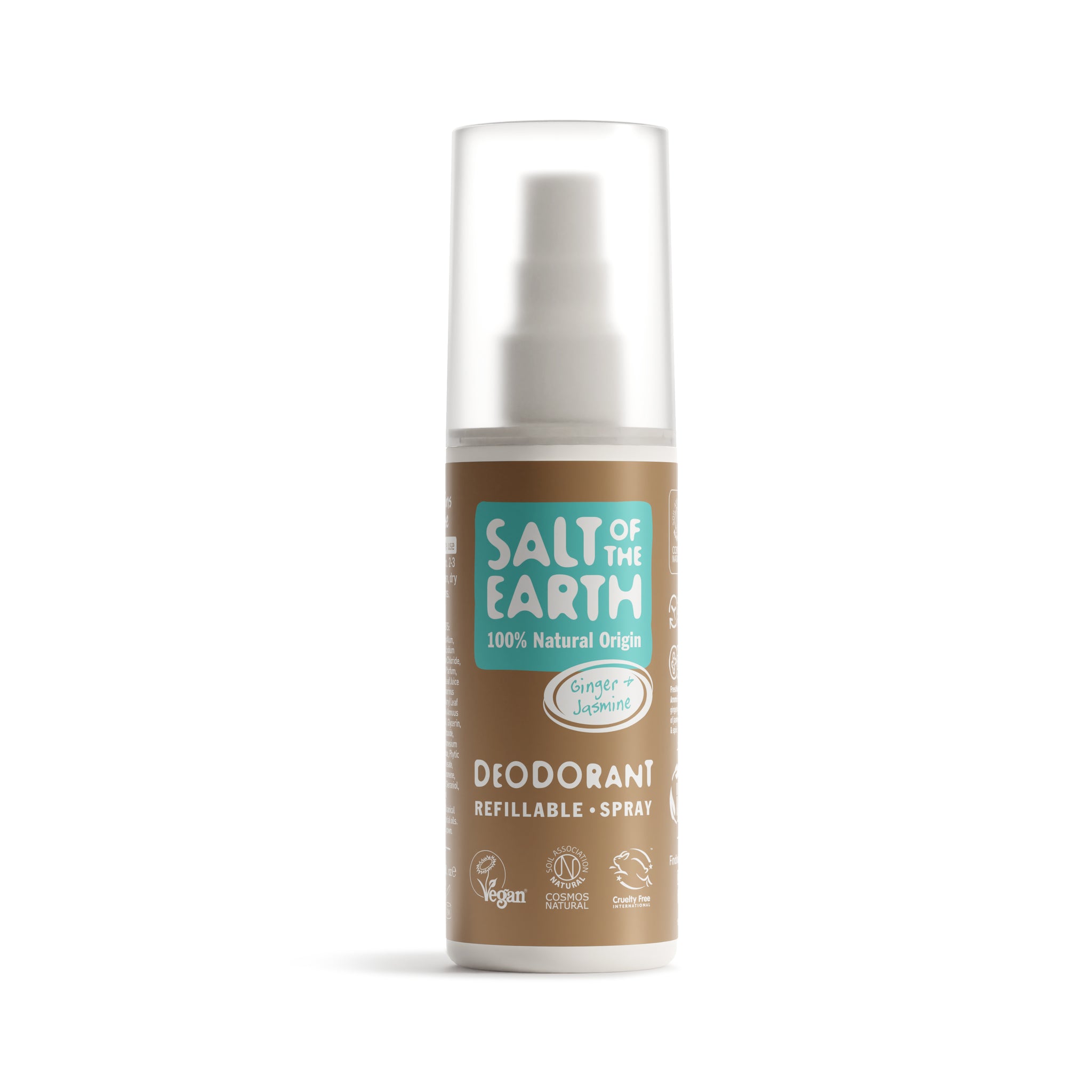 英国 Salt of the Earth 姜和茉莉花天然止汗臭香体喷雾 100ml - 图3